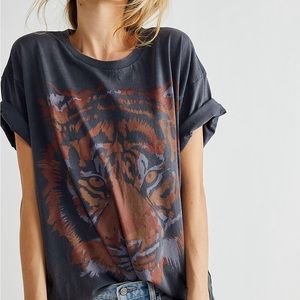 Free People Wrangler Oversized Tiger Tee